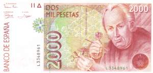 2000 Pesetas 24.4.1992